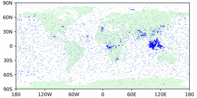 New NWP model dataset of 100,000 atmospheric profiles from CAMS